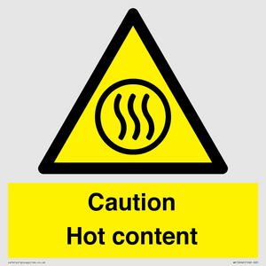 Caution Hot content